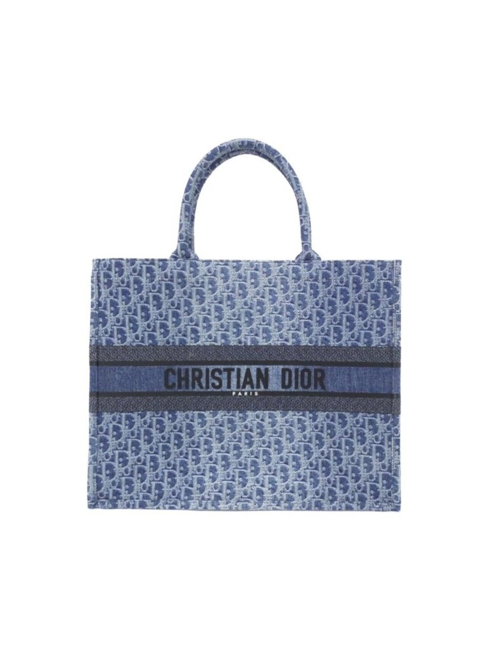 Dior Denim Oblique Book Tote Large